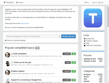Tablet Screenshot of feedback.textasticapp.com